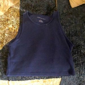 Blue crop top / tank top